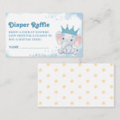 Carte D'accompagnement Petit éléphant d'arachide Bleu Déchets Billet (Devant / Derrière)