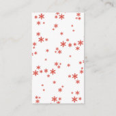 Carte D'accompagnement Petit Ensemble De Joie Baby shower De Noël (Dos)