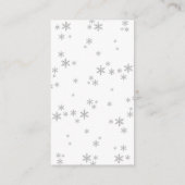 Carte D'accompagnement Petit Ensemble De Joie Baby shower De Noël (Dos)