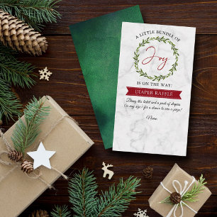 Carte D'accompagnement Petit Ensemble De Joie Baby shower De Noël