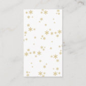 Carte D'accompagnement Petit Ensemble De Joie Baby shower De Noël (Dos)