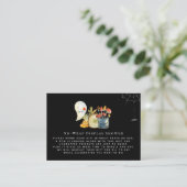 Carte D'accompagnement Petit fantôme | Pas d'insertion de douche d'affich (Debout devant)