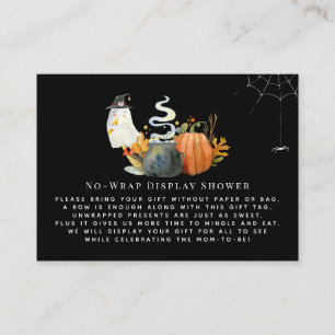 Carte D'accompagnement Petit fantôme   Pas d'insertion de douche d'affich