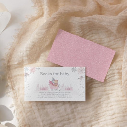 Carte D'accompagnement Petit flocon de neige est sur le chemin Baby showe