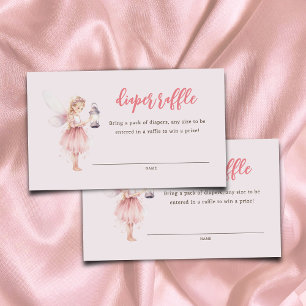 Carte D'accompagnement Petit Fromage de couche rose Enchantée Fée