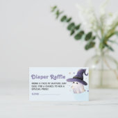 Carte D'accompagnement Petit garçon Baby shower Déchets Raffle Ticket (Debout devant)