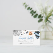 Carte D'accompagnement Petit garçon Boo Halloween Citrouille Déchets Raff (Debout devant)