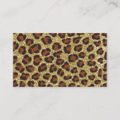 Carte D'accompagnement Petit Lady Diaper Raffle Ticket, Cheetah, Rose (Dos)