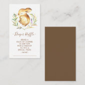 Carte D'accompagnement Petit Lapin Baby shower Déchets Raffle Billet (Devant / Derrière)