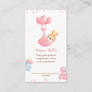 Carte D'accompagnement Petit Lapin Doux Petite Faucheuse Baby shower Raff