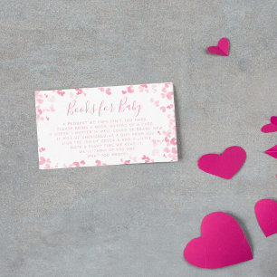 Carte D'accompagnement Petit Livre de la Saint-Valentin pour Baby Shower