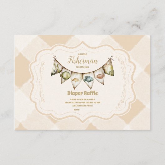 Carte D'accompagnement Petit Pêcheur Diapper Raffer (Devant)