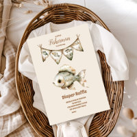 Petit Pêcheur Pêche Baby Showe Diapper Raffle