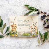 Carte D'accompagnement Petit Pêcheur Rustique Reel Diaper Raffle