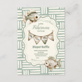 Carte D'accompagnement Petit Pêcheur Vert Pêche Diapper Raffe (Devant)