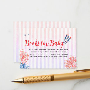 Carte D'accompagnement Petit pétard Livres pour bébé du 4 juillet