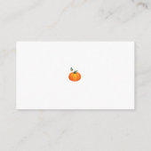 Carte D'accompagnement Petit Petit Citrouille Floral Chaud Chute Raffle (Dos)