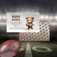 Petit Teddy Bear American Football Diaper Raffle