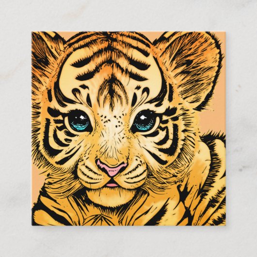 CARTE D'ACCOMPAGNEMENT PETIT TIGER (Devant)