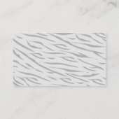 Carte D'accompagnement Petit Tigre moderne gris Baby shower demande de ré (Dos)