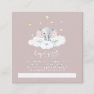 Carte D'accompagnement Petite Baby shower Arachide Raffe rose