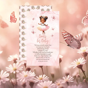Carte D'accompagnement Petite Ballerina Baby shower rose Livres pour bébé
