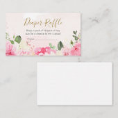 Carte D'accompagnement Petite barbe à arachide rose florale (Devant / Derrière)