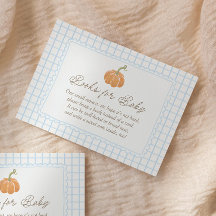 Petite Citrouille Garçon Baby Shower Bleu