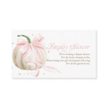 Petite Citrouille Rose Présentation Shower