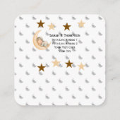 Carte D'accompagnement Petite Collection d'Arrivée de Bébé Tiny Star (Dos)