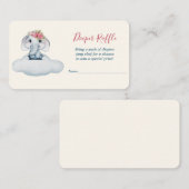 Carte D'accompagnement Petite couche éléphante Cutie Raffle (Devant / Derrière)