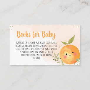 Carte D'accompagnement Petite Cutie Citrus Orange Livres pour bébé