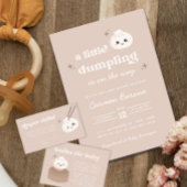 Carte D'accompagnement Petite Dim Dumpling Sum Baby shower Livres pour bé