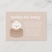 Carte D'accompagnement Petite Dim Dumpling Sum Baby shower Livres pour bé (Devant)