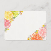 Carte D'accompagnement Petite Douceur Fleurs d'agrumes Carton d'inscripti (Dos)