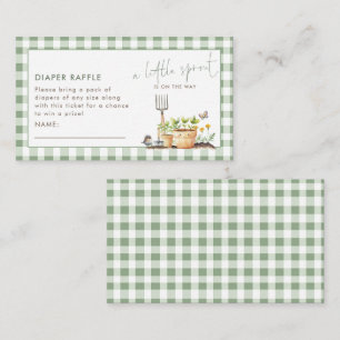 Carte D'accompagnement Petite En vichy Baby shower de la chair de poule