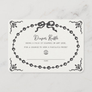 Carte D'accompagnement Petite perle Coquette chevalet rabat fourche Inser