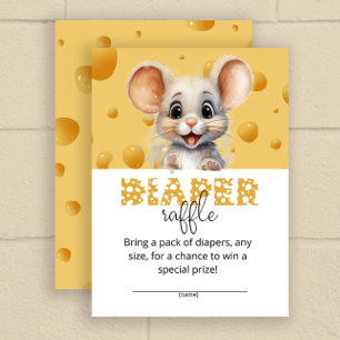 Carte D'accompagnement Petite souris dans le billet de tirage au sort de 