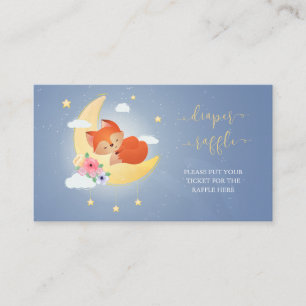 Carte D'accompagnement Petite tombola de baby shower Little Fox