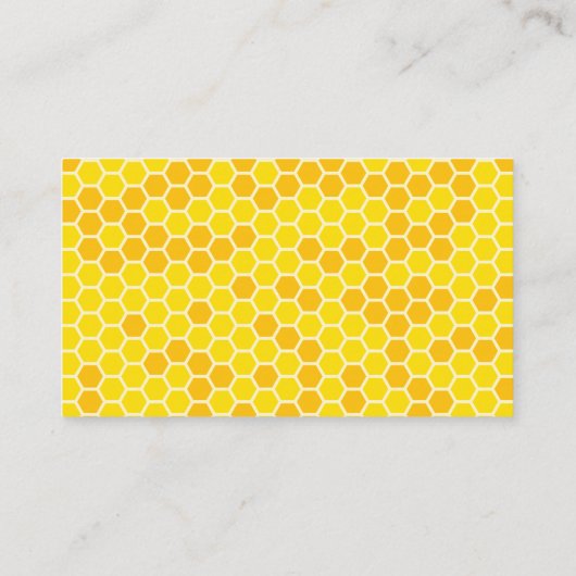 Carte D'accompagnement Petite tombole de baby shower à abeilles miel (Dos)