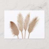 Carte D'accompagnement Petits détails mariage Pampas Grasse (Dos)