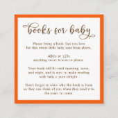 Carte D'accompagnement Petits Livres Citrouilles Pour Voiture De Boîtier  (Dos)