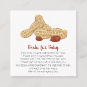 Carte D'accompagnement Petits livres d'arachide pour bébé (Devant)
