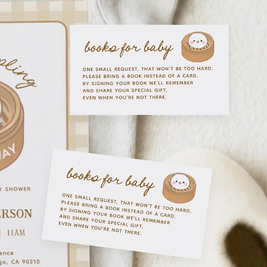 Carte D'accompagnement Petits livres de Baby shower jetables pour bébé