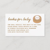 Carte D'accompagnement Petits livres de Baby shower jetables pour bébé (Devant)