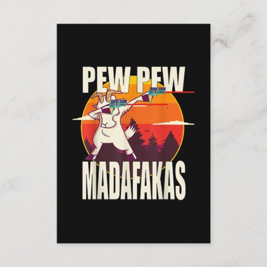 Carte D'accompagnement Pew Pew Madafakas (Devant)
