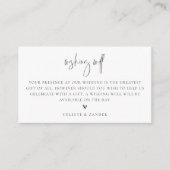 Carte D'accompagnement Phases de lune dorée Mariage Wishing well (Devant)