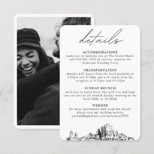 Carte D'accompagnement Phoenix Mariage Détails verticaux