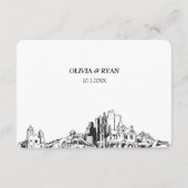 Carte D'accompagnement Phoenix Mariage traditionnel RSVP Option repas (Dos)