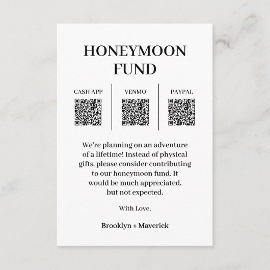 Carte d'accompagnement photo avec code QR pour cag (Devant)